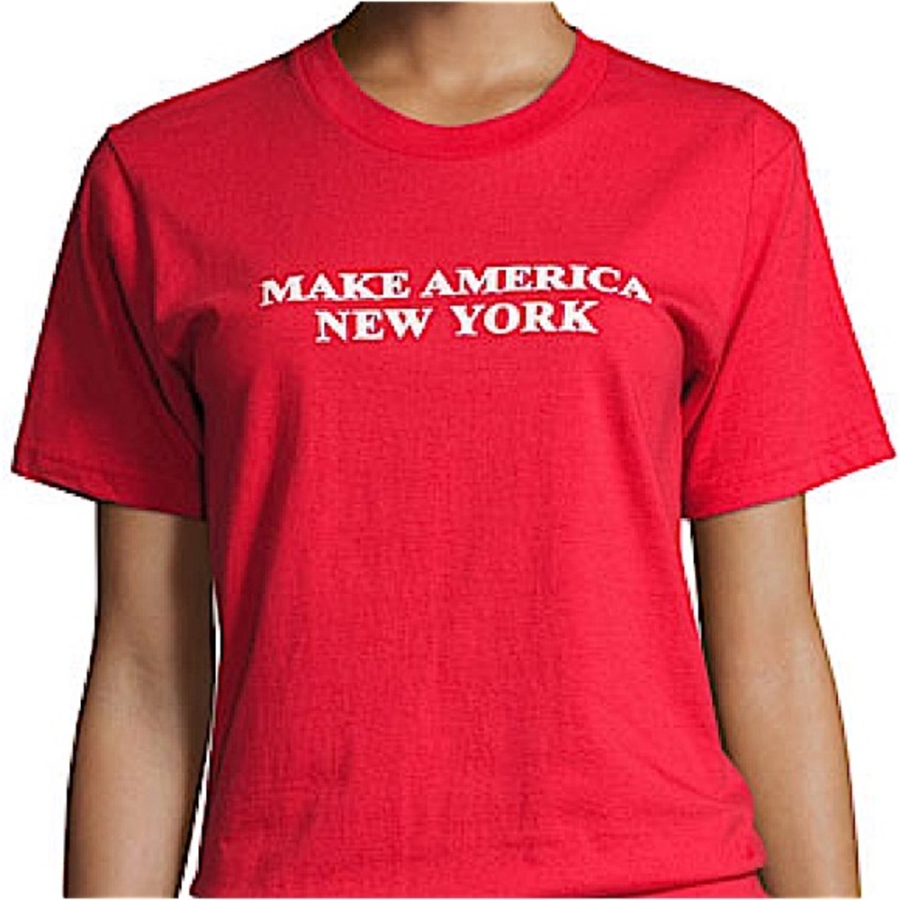 Public School Make America New York Cotton T-Shirt